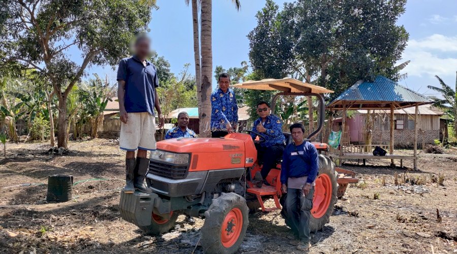 Kerja Sama Lapas Kalabahi-Distanbun Kab. Alor Berbuah Pinjaman Traktor