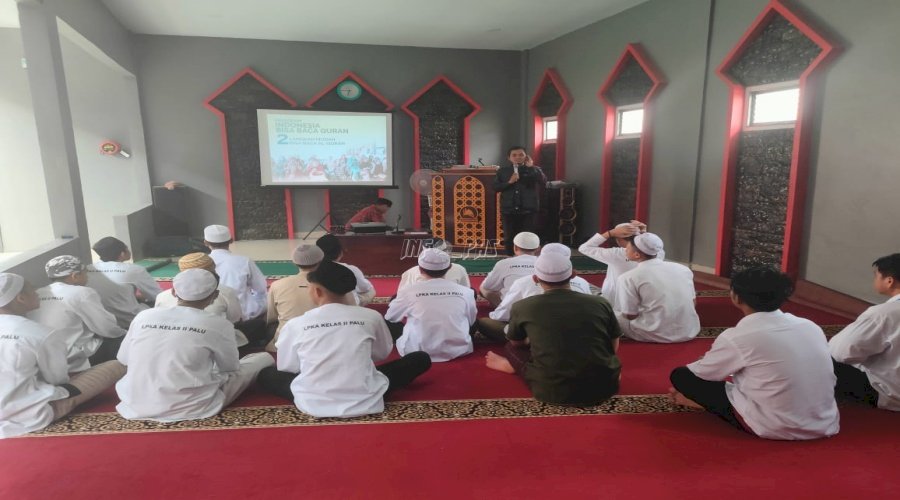 Bersama Yayasan CQF, LPKA Palu Berantas Buta Aksara Al-Qur’an pada Anak Binaan