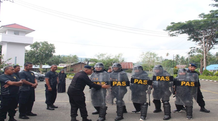 Kanwil Kemenkumham Sulteng Gelar Pembinaan Satgas Kamtib bagi Petugas Pemasyarakatan 