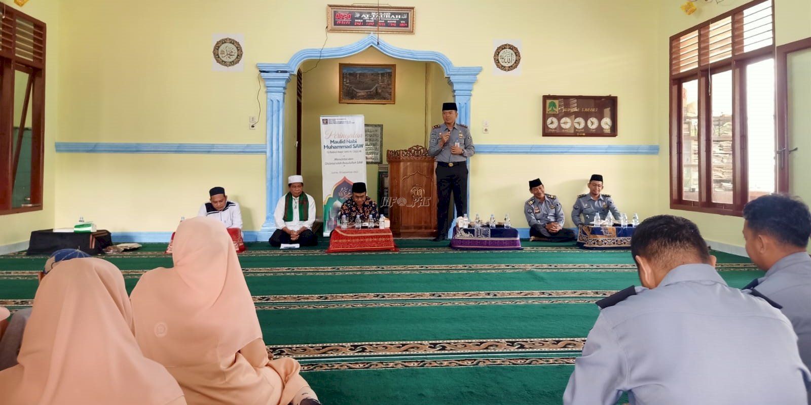 Peringati Maulid Nabi, Lapas Tanjungpandan Undang Kepala BNNK Kab. Belitung Berikan Tausiah