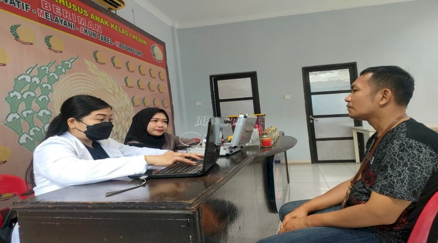 Gandeng Kimia Farma, LPKA Medan Periksakan Kesehatan Petugasnya