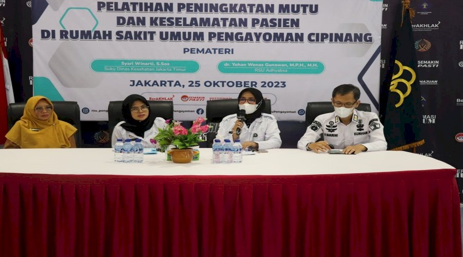 RSU Pengayoman Gelar Pelatihan Peningkatan Mutu dan Keselamatan Pasien 