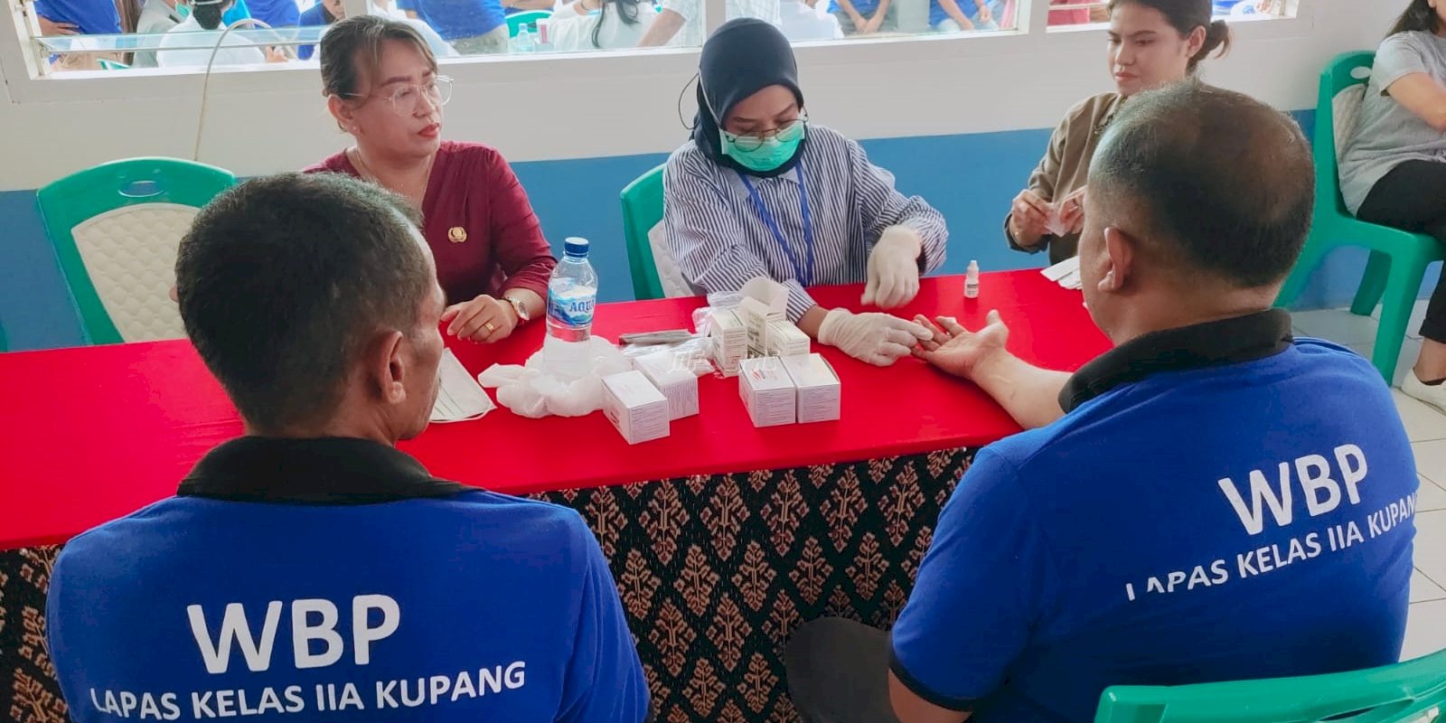 Lapas Kupang Gandeng KPA dan Dinkes Adakan Sosialisasi dan Pemeriksaan HIV/AIDS bagi Warga Binaan