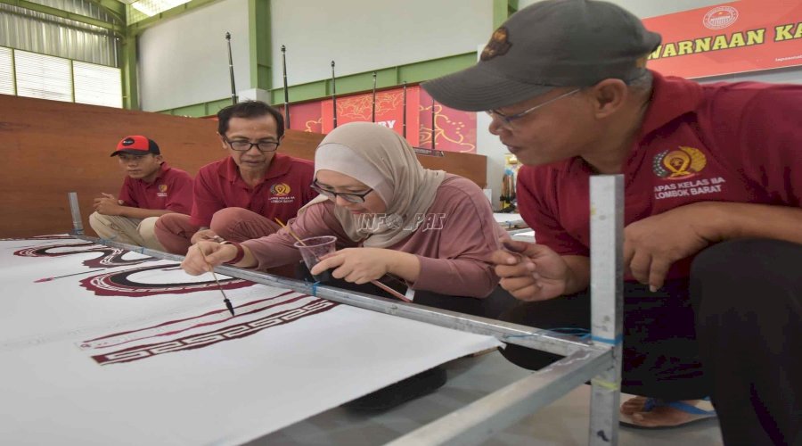 Lapas Lombok Barat Pamerkan Batik Gembok dan Cukli kepada Delegasi WIPO dan AWGIPC 