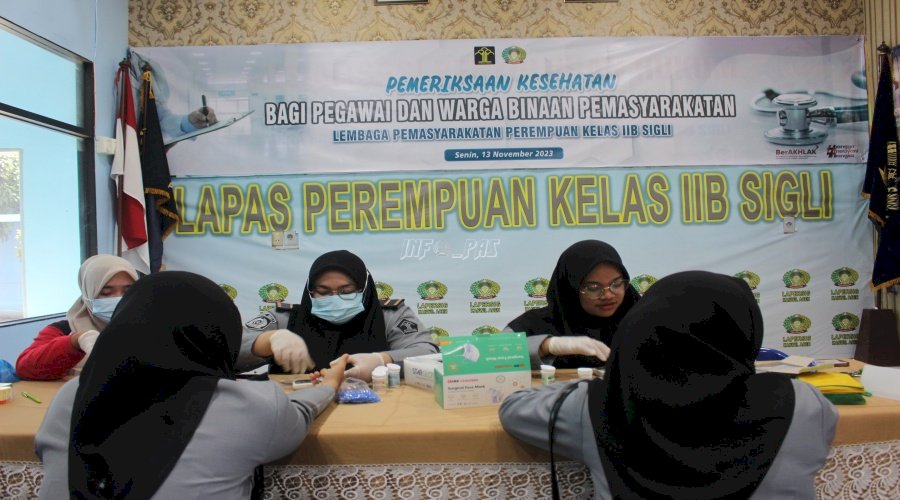 Lapas Perempuan Sigli Peduli Kesehatan Petugas dan Warga Binaan