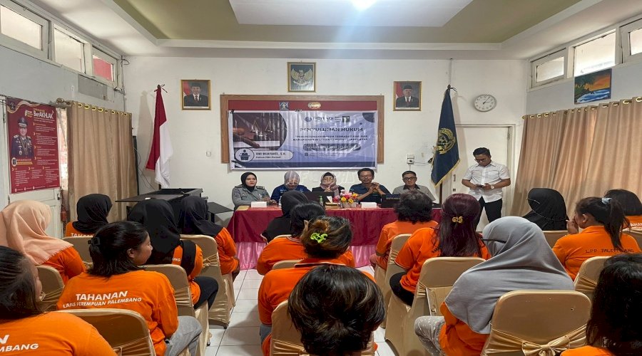 Gandeng PBH Peradi, Lapas Perempuan Palembang Berikan Penyuluhan Hukum bagi Warga Binaan