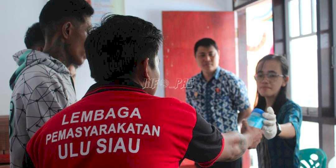 Wujudkan Lapas Ulu Siau Bebas dari Narkoba, Pegawai dan Warga Binaan Dites Urine