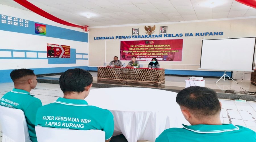 Lapas Kupang Persiapkan 10 Warga Binaan Jadi Kader Kesehatan