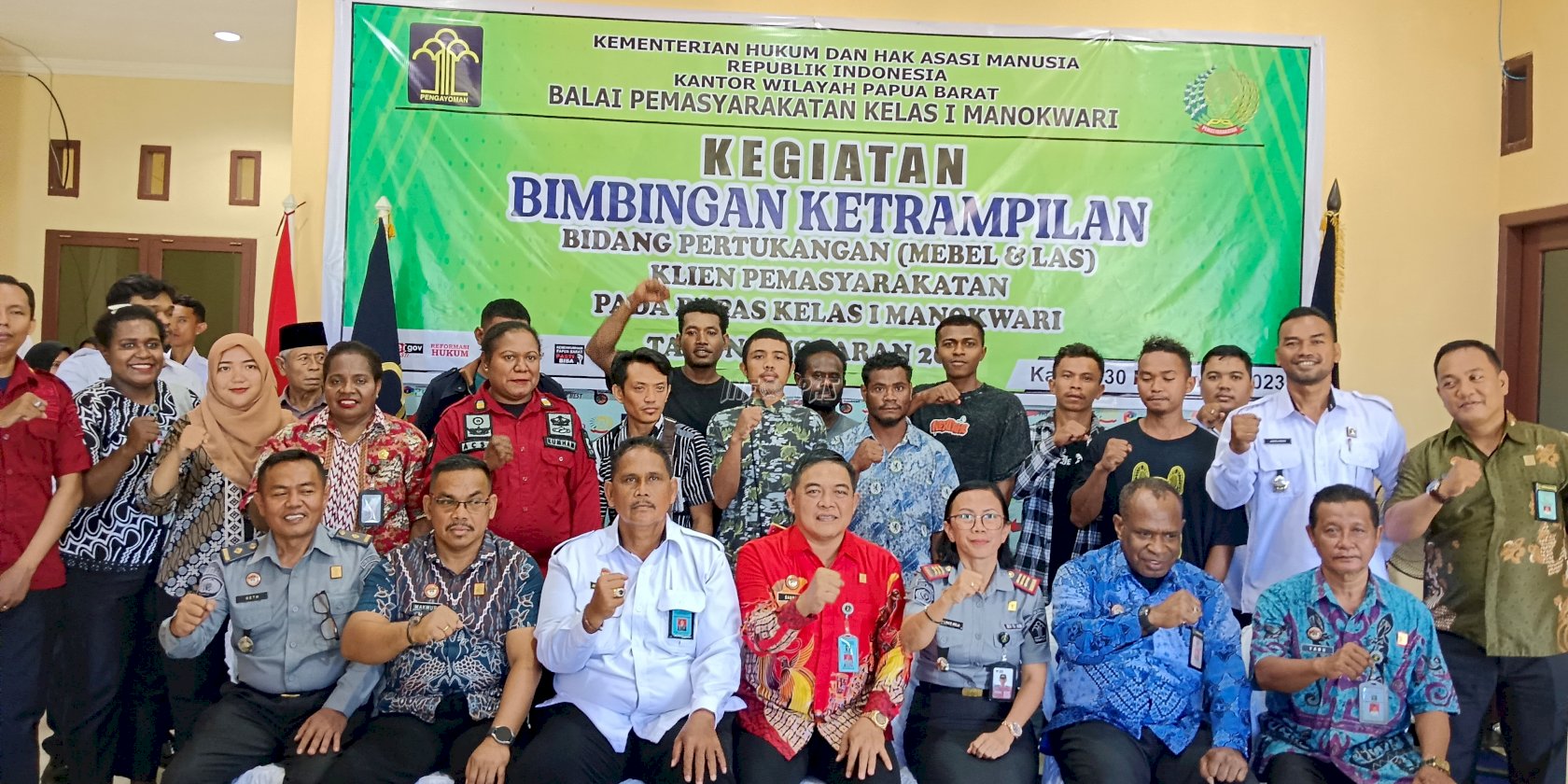 Bimbing Klien, Bapas Manokwari Berikan Pelatihan Las dan Penguatan Spiritual