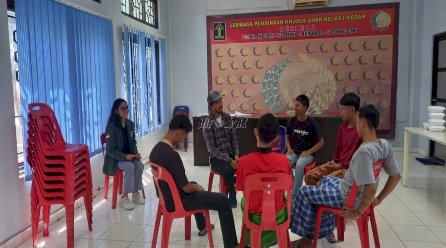 LPKA Medan Bersama Mahasiswa Psikologi USU Gelar Kegiatan “Rabu Curhat”