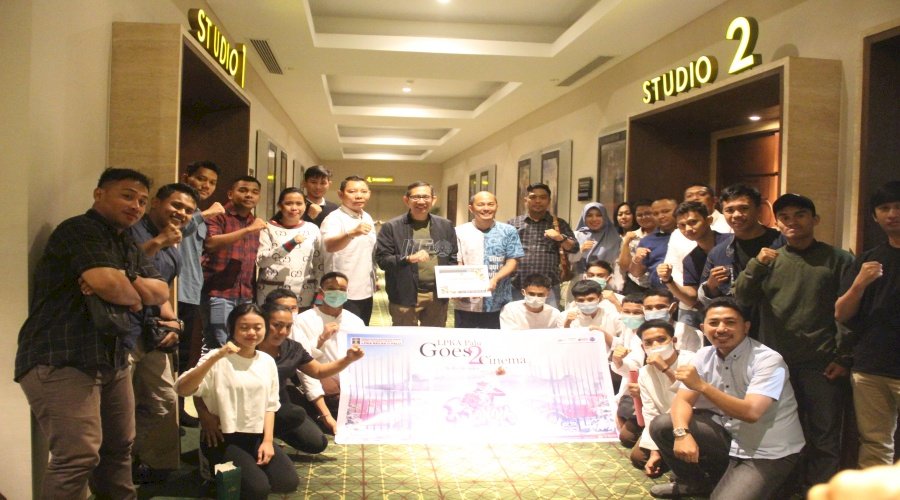 Kakanwil Kemenkumham Sulteng Nonton Bareng Anak Binaan LPKA Palu