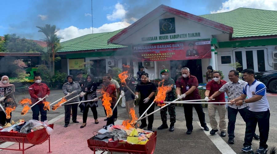 Lapas Narkotika Karang Intan Dukung Pemusnahan Barang Bukti Kejahatan