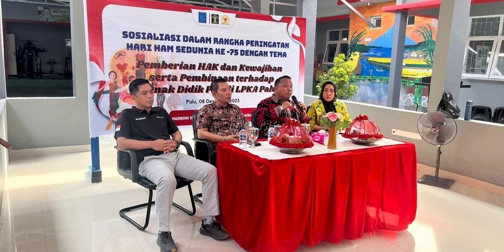 Kanwil Kemenkumham Sulteng Ajak Anak Binaan LPKA Palu Pahami HAM