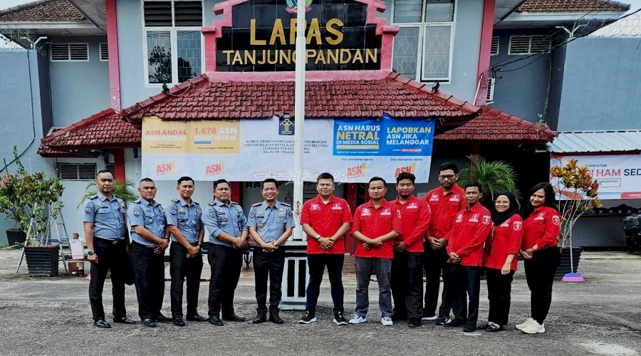 Lapas Tanjungpandan Terima Kunjungan Monev Realisasi Anggaran Kanwil Babel