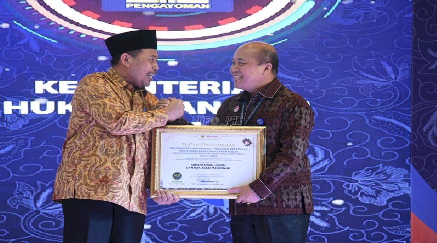 Kemenkumham Kembali Raih Kualitas Tinggi dalam Penilaian Kepatuhan Penyelenggaraan Pelayanan Publik