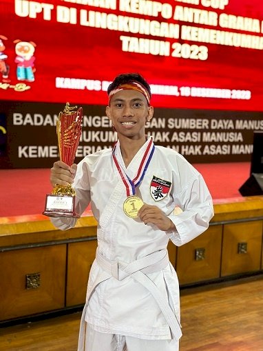 Petugas Rutan Pontianak Sukses Raih Medali Emas Kempo Menkumham Cup