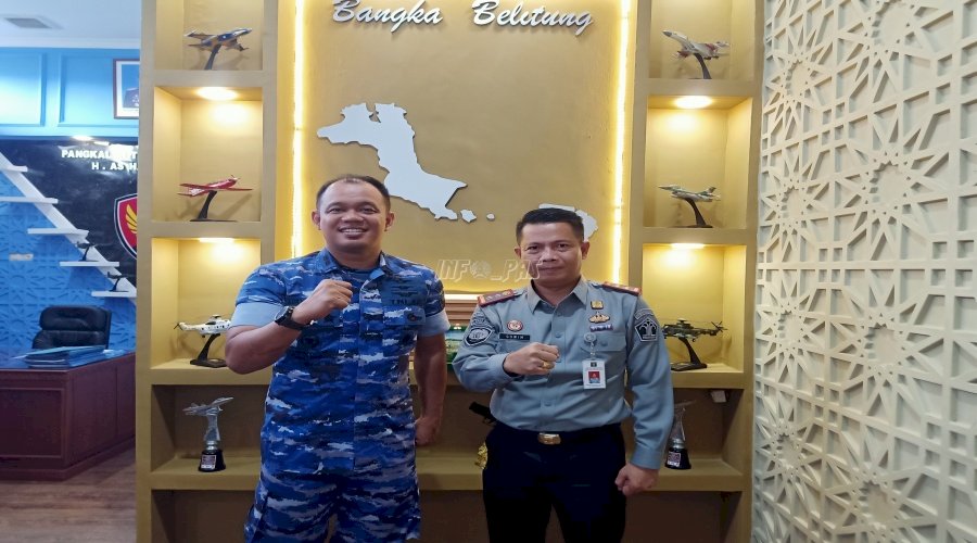 Kunjungi Mako Lanud, Lapas Tanjungpandan Perkuat Sinergi dengan TNI