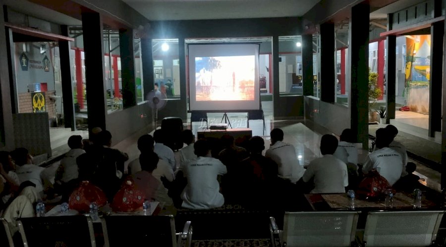 Sambut Tahun Baru 2024, LPKA Palu Ajak Anak Binaan Nobar dan Doa Bersama