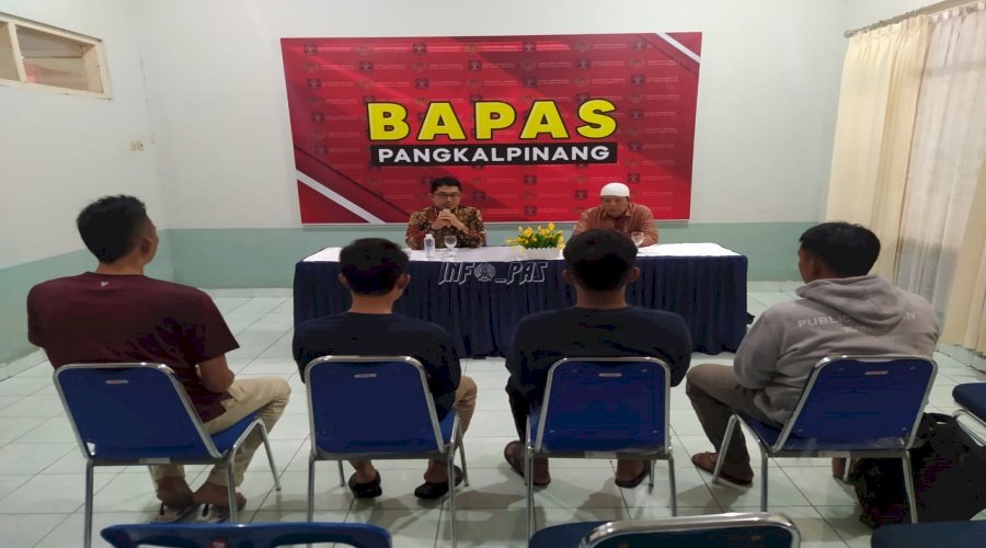 Gandeng Pokmas Lipas, Bapas Pangkalpinang Berikan Pembimbingan Awal bagi Klien Pemasyarakatan