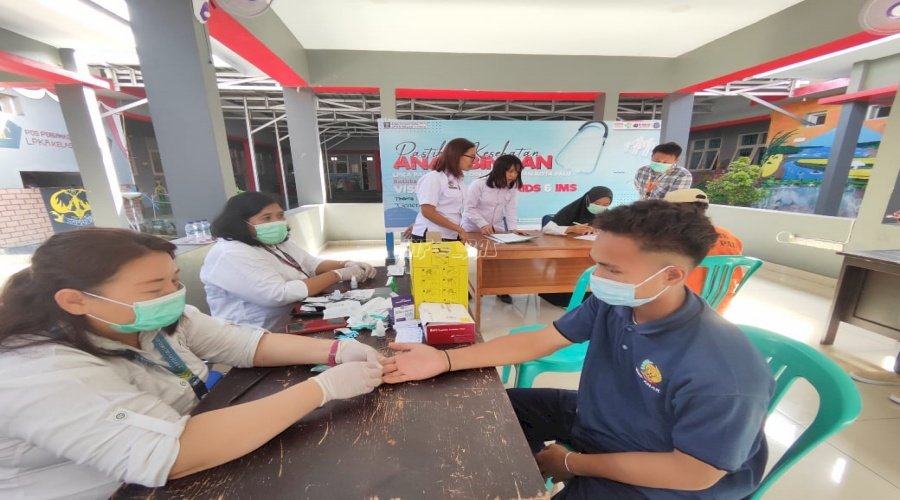 Pastikan Kesehatan Anak Binaan, LPKA Palu Hadirkan Layanan VCT Mobile HIV/AID dan IMS