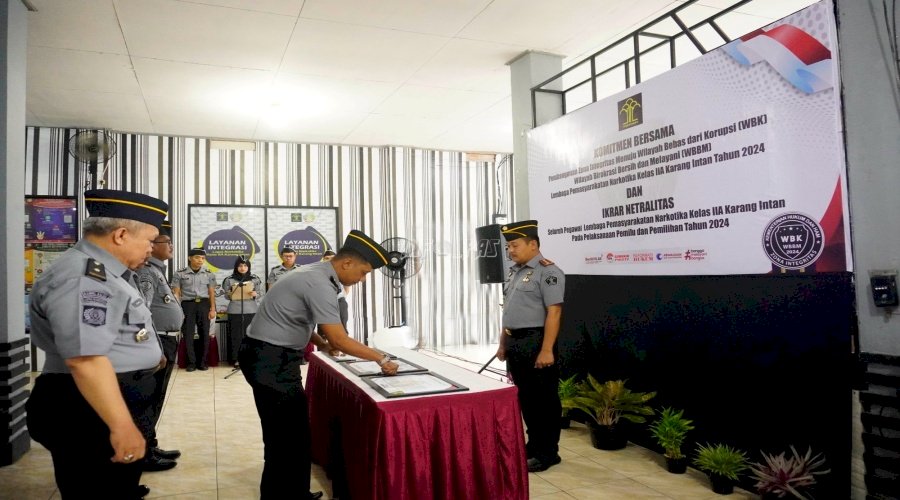 Lapas Narkotika Karang Intan Berkomitmen Bangun Zona Integritas