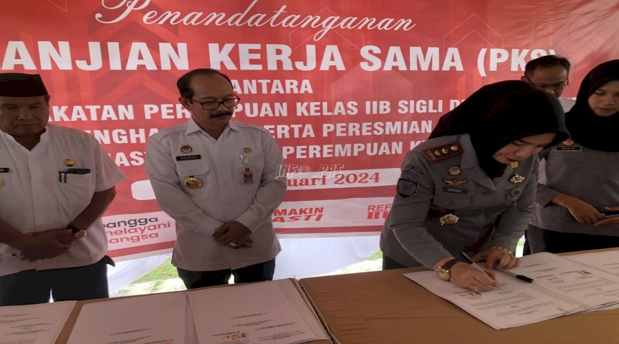 Lapas Perempuan Sigli Teken PKS dengan Sejumlah Stakeholder