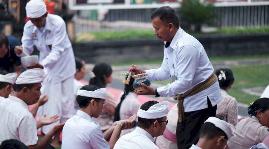 Ikuti Dharma Wacana, Warga Binaan Lapas Tabanan Ditekankan Pentingnya Moderasi Beragama