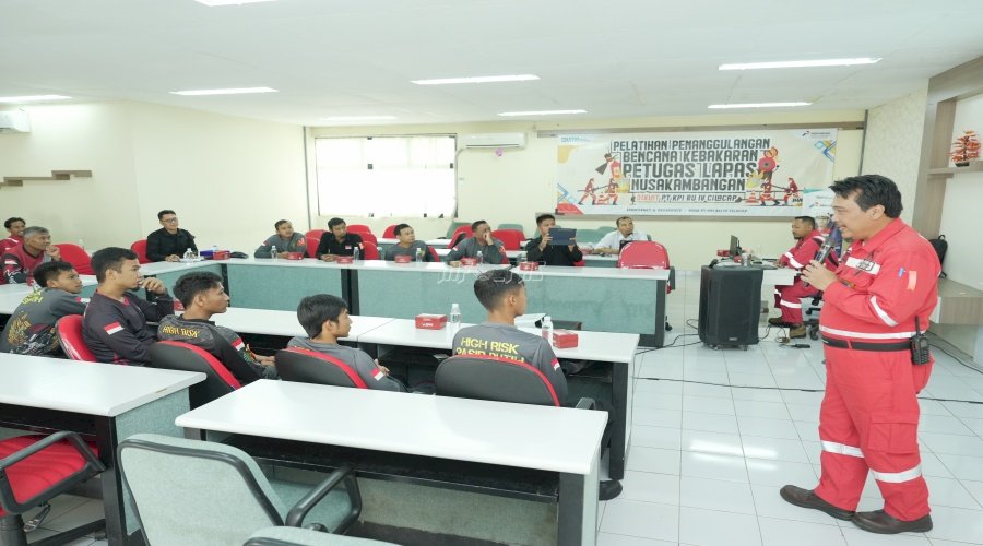 Petugas Lapas Pasir Putih Dapat Pelatihan Mitigasi Bencana Kebakaran 