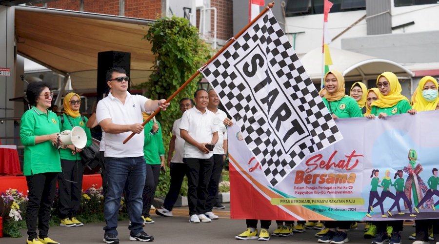 Jaga Kebugaran Jasmani, PIPAS Gelar Jalan Sehat Peringati HUT Ke-20