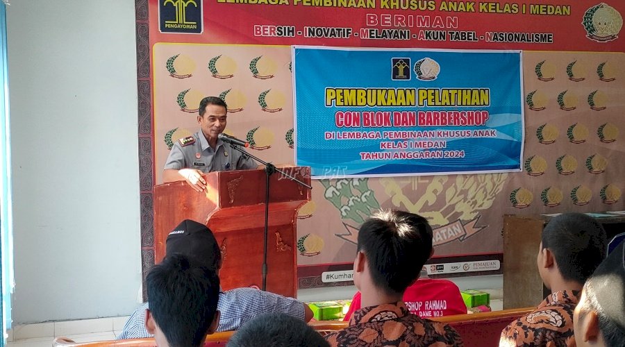 Bentuk Anak Binaan Terampil, LPKA Medan Gelar Pelatihan Bidang Konstruksi dan Hairdresser