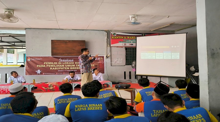 Sosialisasi Pemilu Cegah Disinformasi bagi Petugas dan Warga Binaan Lapas Brebes