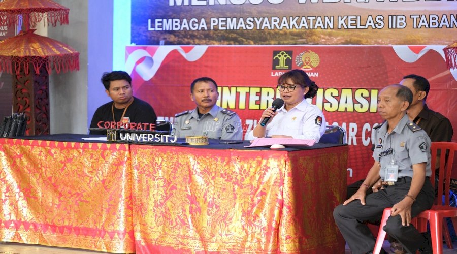 Lapas Tabanan Gandeng KPU Tabanan Sosialisasikan Tahapan Pemilu