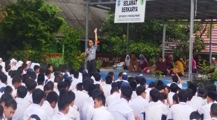 Gelar “Bapas Goes to School”, Bapas Pangkalpinang Sambangi SMPN 9 