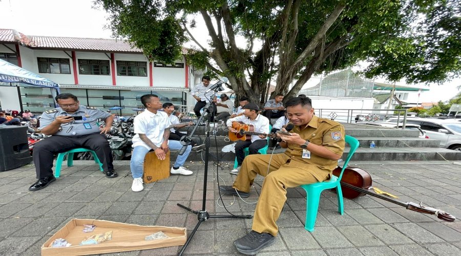 Keroncong Warga Binaan Lapas Cilacap Meriahkan Peringatan Hari Jadi Ke-168 Kab. Cilacap 