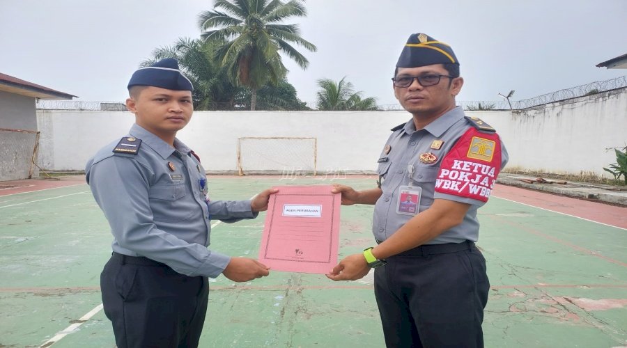 Empat Petugas Lapas Labuhan Bilik Dikukuhkan Jadi Agen Perubahan 