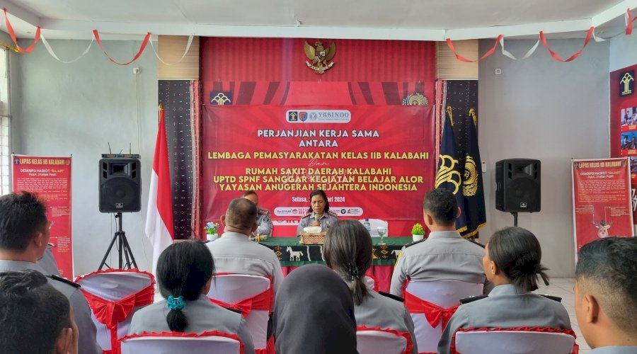 Lapas Kalabahi Sambut Kedatangan Kakanwil Kemenkumham NTT