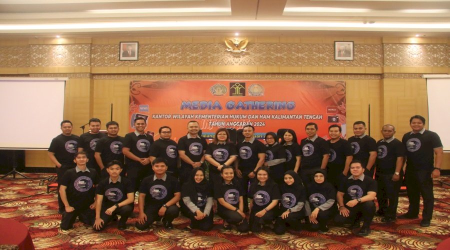 Kaos Sablon Rutan Palangka Raya Tampil di Media Gathering Kanwil Kemenkumham Kalteng