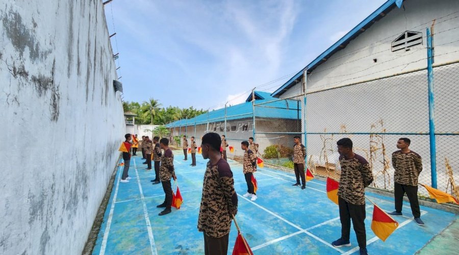 Gudep Pramuka Lapas Kalabahi Gelar Latihan Semaphore