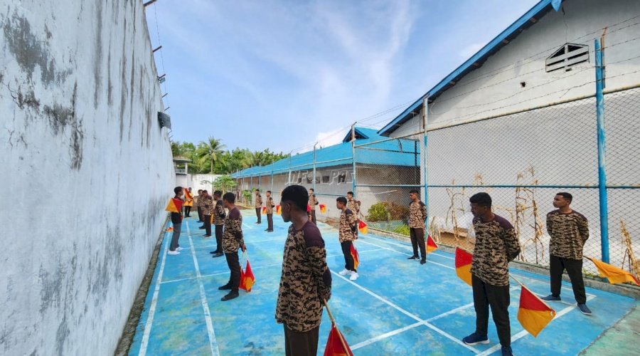 Gudep Pramuka Lapas Kalabahi Gelar Latihan Semaphore 