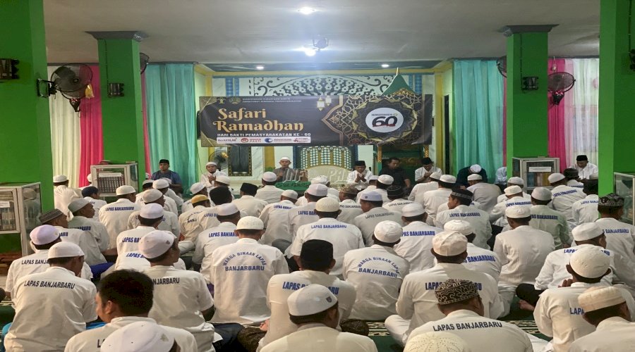 Lapas Banjarbaru Sambut Safari Ramadan Kanwil Kemenkumham Kalsel 