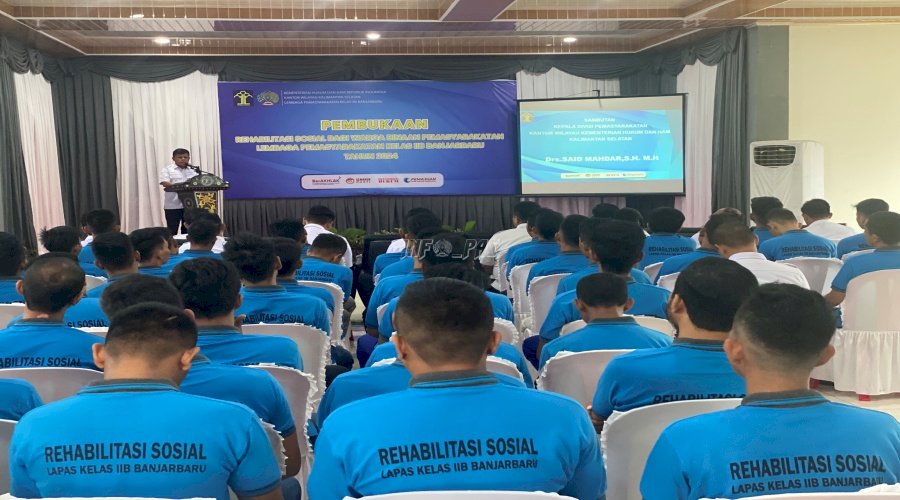 Program Rehabilitasi Sosial TA 2024 di Lapas Banjarbaru Resmi Dibuka