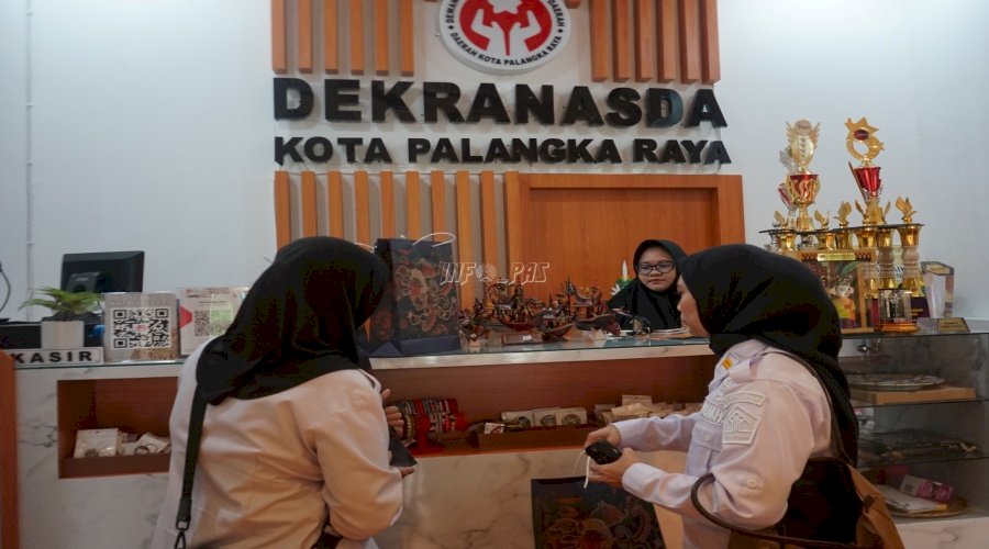 Rutan Palangka Raya Kembali Pasarkan Kerajinan Getah Nyatu di Geleri Dekranasda Kota Palangka Raya 