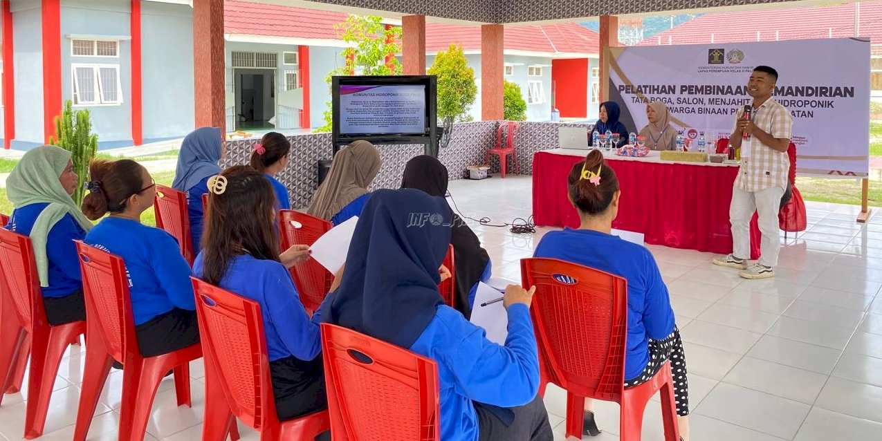 Lapas Perempuan Palu Bekali Warga Binaan dengan Pelatihan Hidroponik