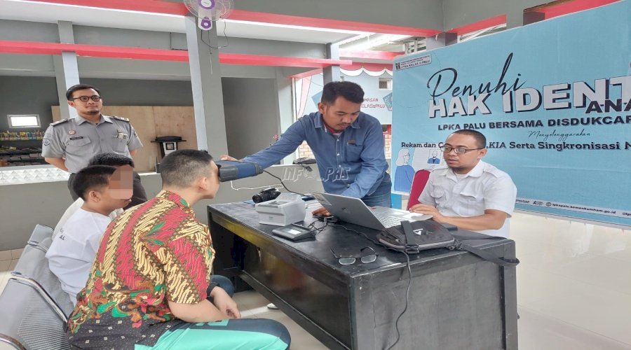 Gandeng Disdukcapil, LPKA Palu Penuhi Hak Identitas Anak Binaan