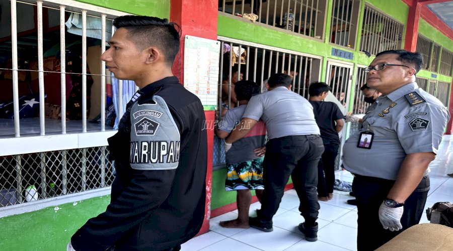 Sidak Lapas Bontang, Satops Patnal Divpas Kaltim Pastikan UPT Pemasyarakatan Kondusif