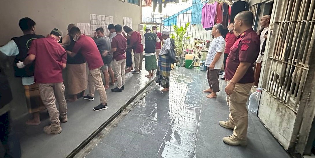 Pastikan Aman Kondusif, Satops Patnal Divpas Kaltim Sidak Rutan Tanah Grogot