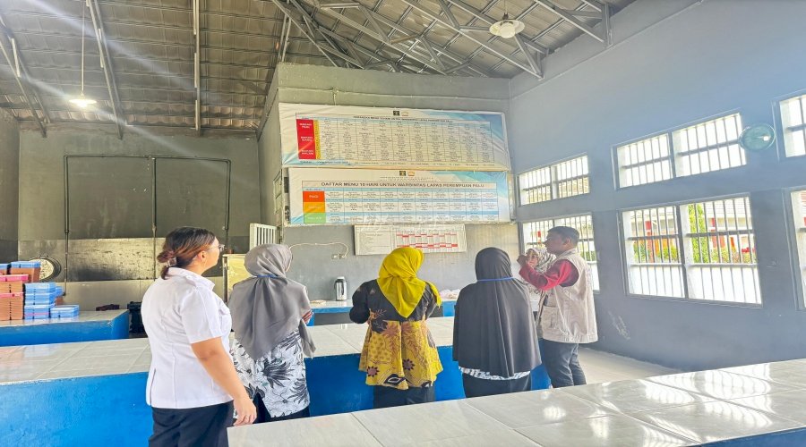 Peninjauan Dapur dan Tata Boga Lapas Perempuan Palu Demi Raih Sertifikat Halal
