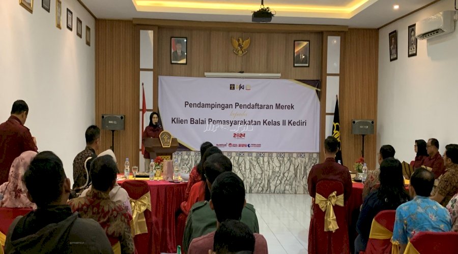 Bapas Kediri dan Divisi Pelayanan Hukum Kanwil Jatim Dampingi Pendaftaran Merek bagi Klien