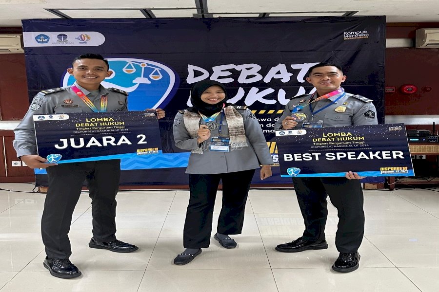 Petugas Rutan Barabai Raih Best Speaker dan Juara II Lomba Debat Hukum Univ. Terbuka