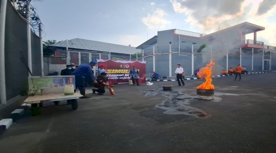 Lapas Banjar Gandeng BPBD dan Damkar Kota Banjar Gelar Mitigasi Bencana